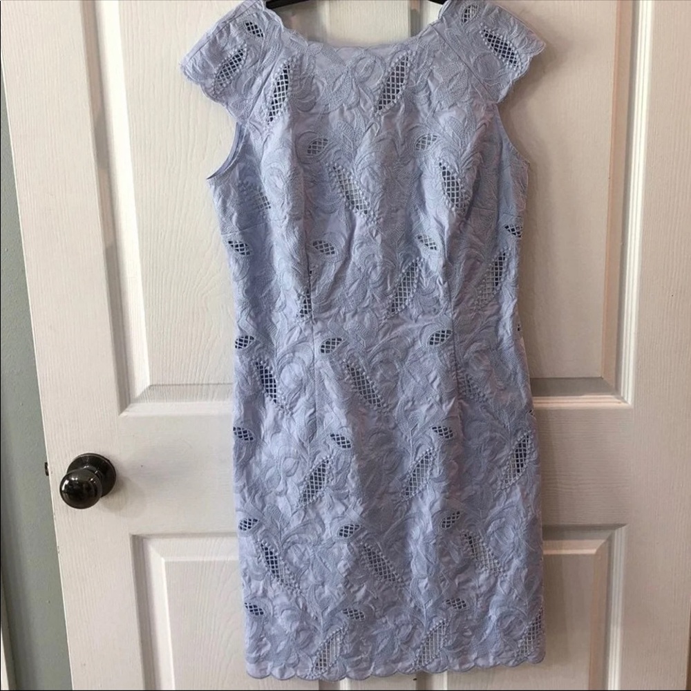Antonio Melani Eyelet Purple Dress w/Slip Sz 4/6
